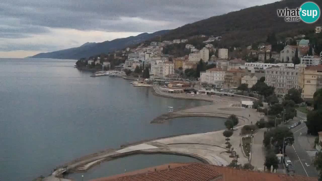 Opatija webcam – Panorama from the Hotel Milenij