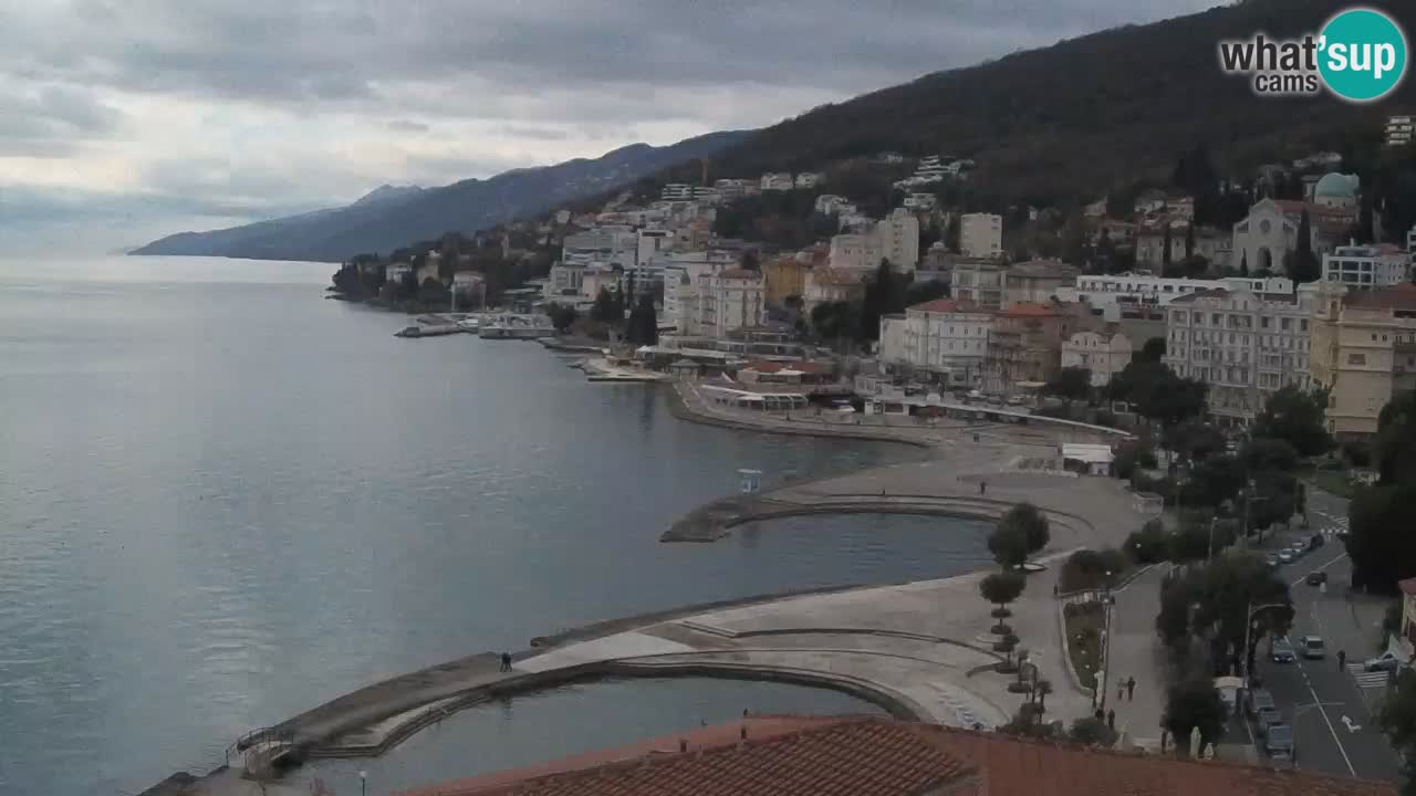 Opatija webcam – Panorama vom Hotel Milenij