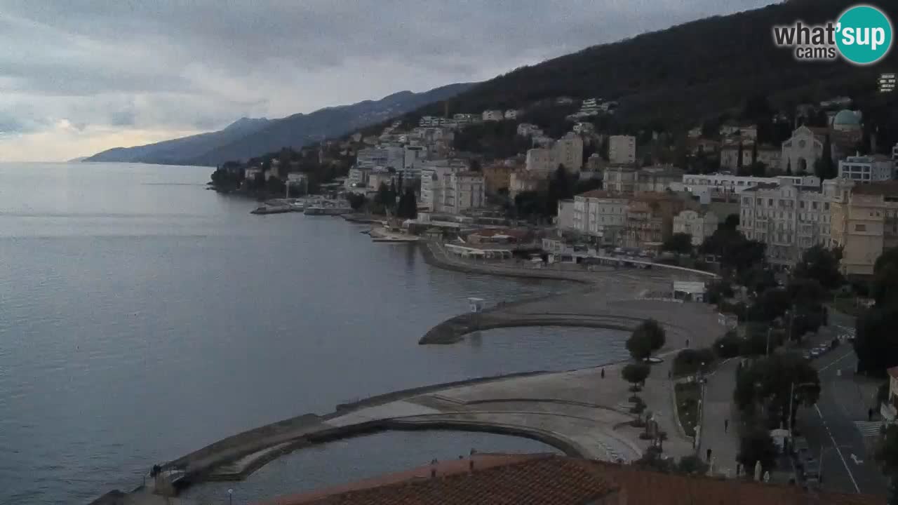 Opatija webcam – Panorama from the Hotel Milenij