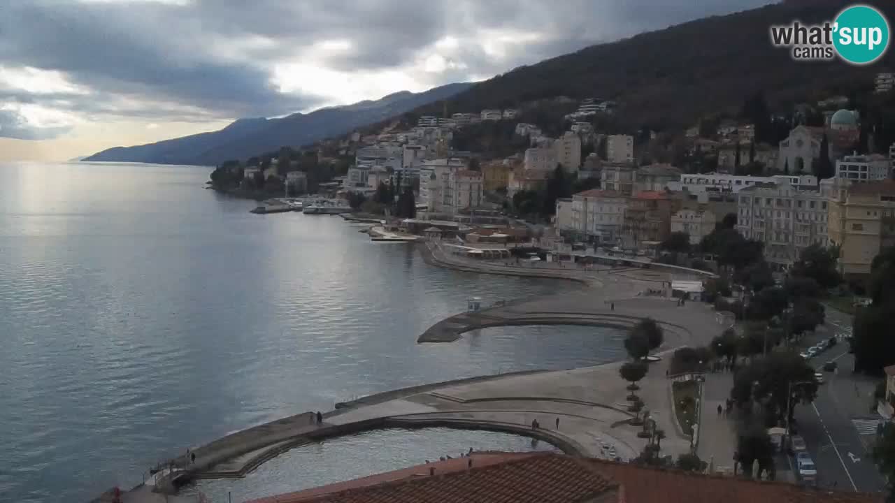 Opatija webcam – Panorama from the Hotel Milenij