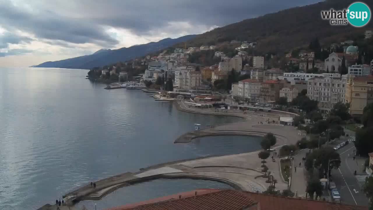 Opatija webcam – Panorama vom Hotel Milenij