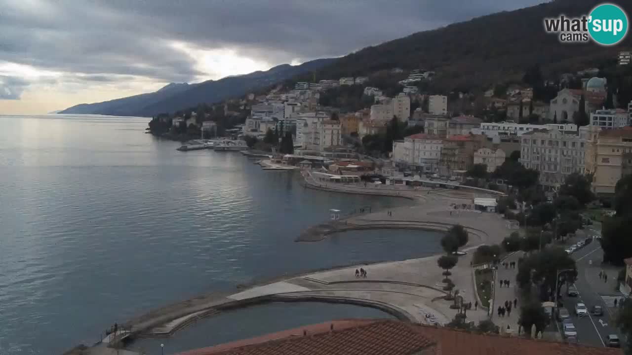 Opatija webcam – Panorama vom Hotel Milenij