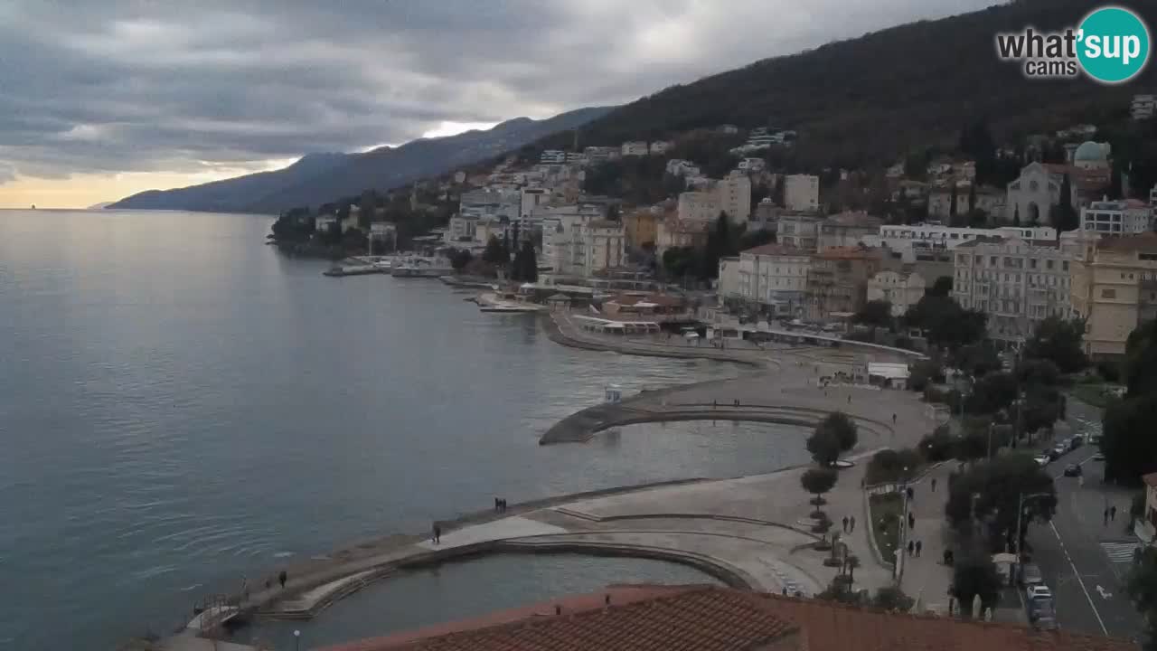 Abbazia webcam – Panorama dall’ Hotel Milenij