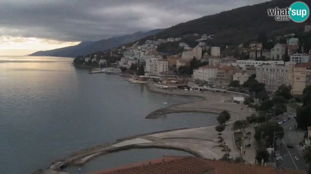 Opatija webcam – Panorama vom Hotel Milenij