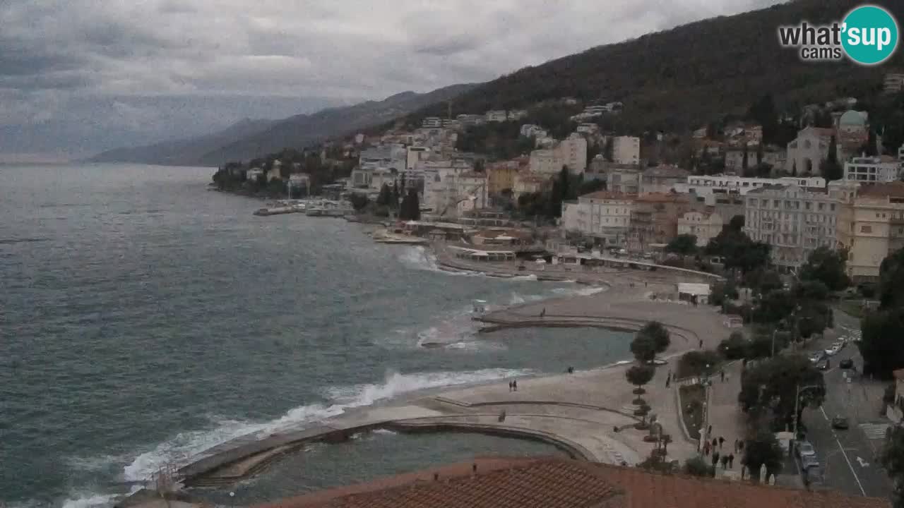 Opatija webcam – Panorama vom Hotel Milenij