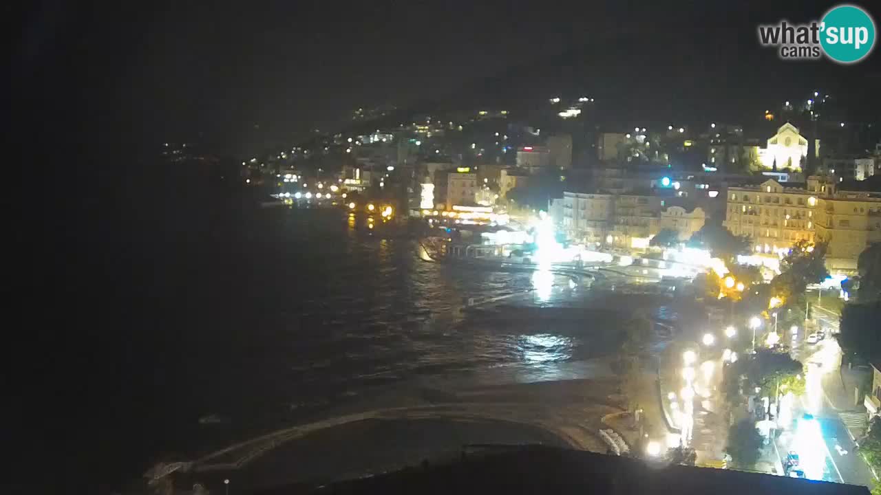 Opatija webcam – Panorama vom Hotel Milenij