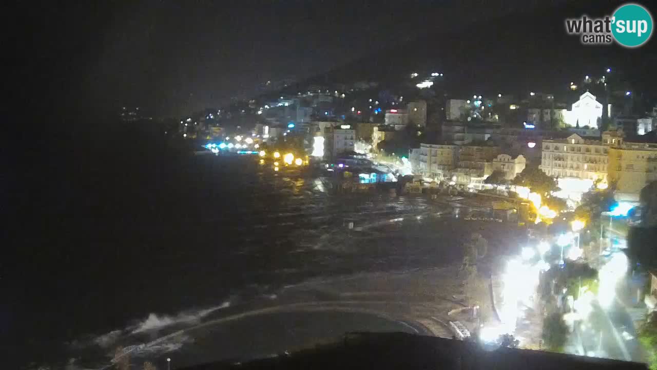 Opatija webcam – Panorama from the Hotel Milenij