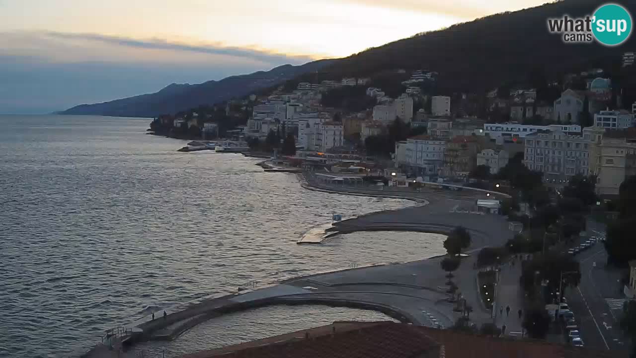 Opatija webcam – Panorama from the Hotel Milenij