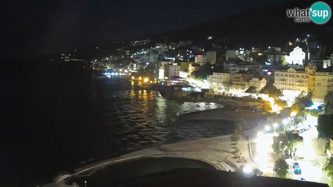 Opatija webcam – Panorama from the Hotel Milenij