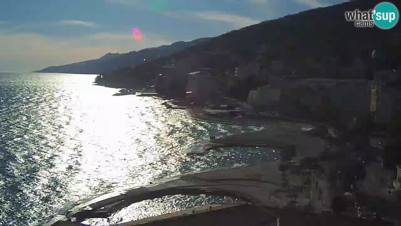 Opatija webcam – Panorama from the Hotel Milenij