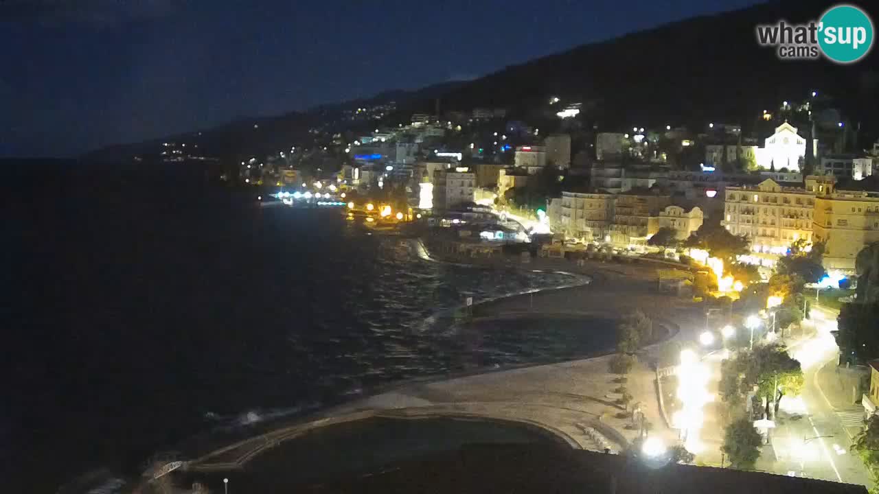 Opatija webcam – Panorama from the Hotel Milenij