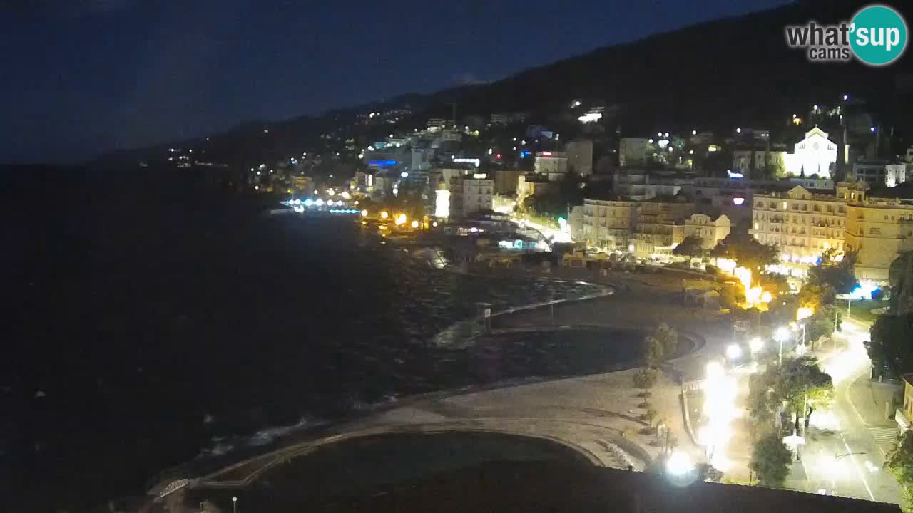 Opatija webcam – Panorama from the Hotel Milenij