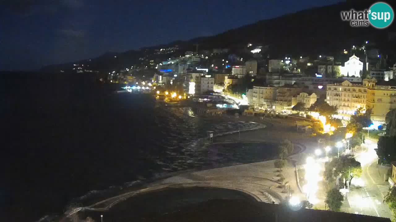 Opatija webcam – Panorama from the Hotel Milenij