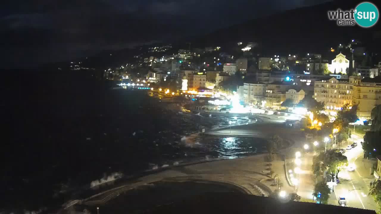 Opatija webcam – Panorama from the Hotel Milenij