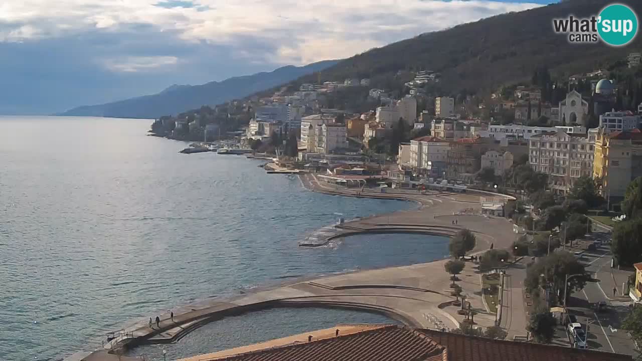 Opatija webcam – Panorama from the Hotel Milenij