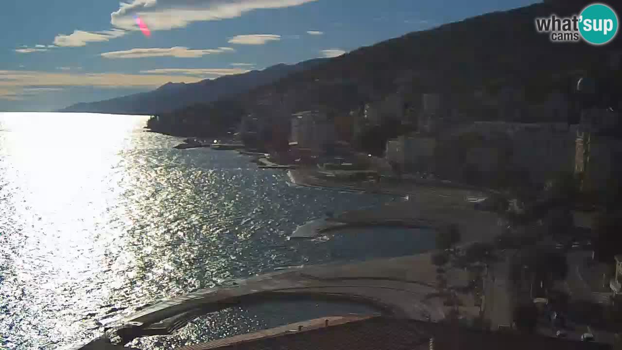 Opatija webcam – Panorama from the Hotel Milenij