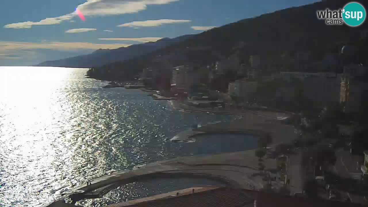 Opatija webcam – Panorama from the Hotel Milenij