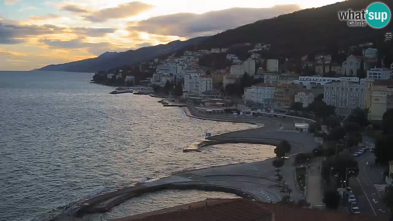 Opatija webcam – Panorama from the Hotel Milenij