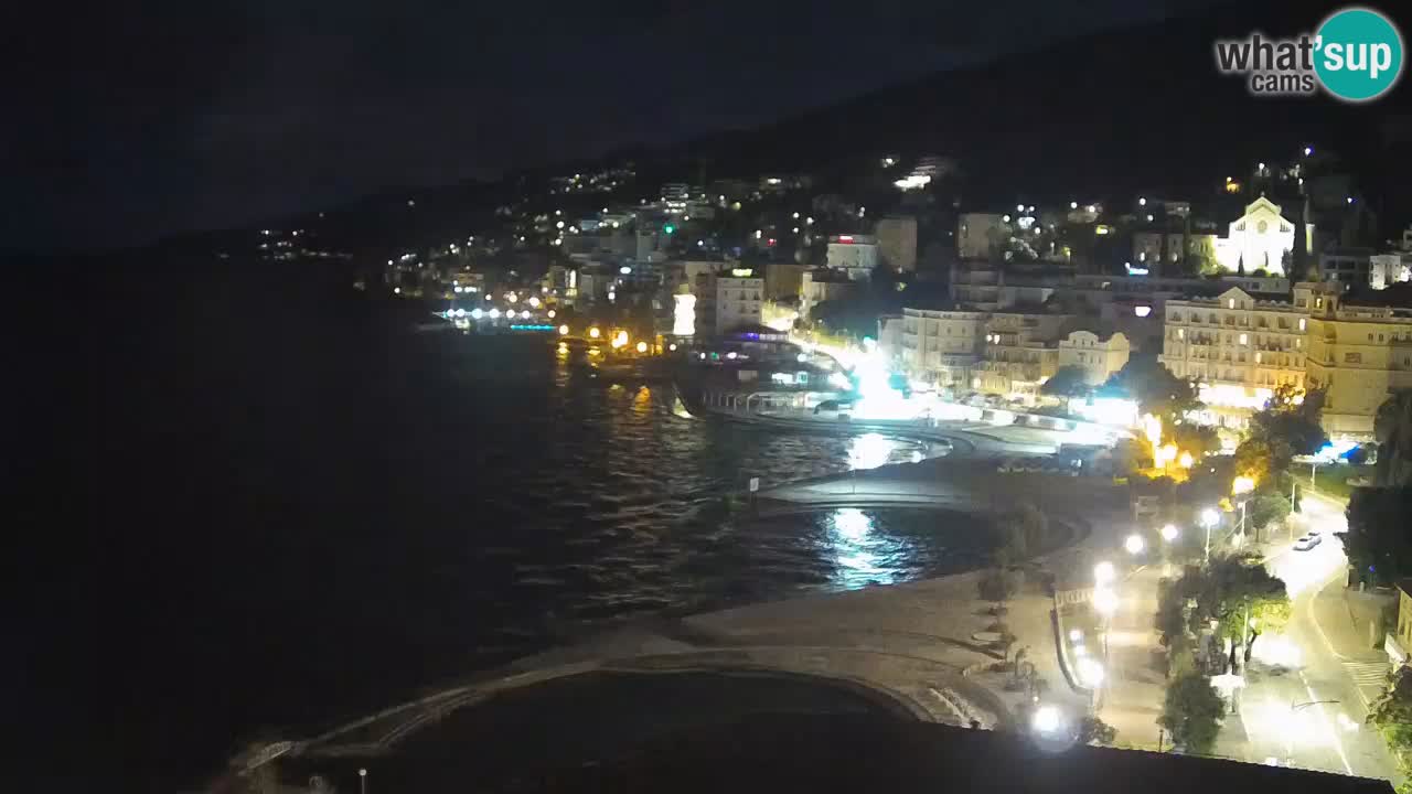 Opatija webcam – Panorama from the Hotel Milenij