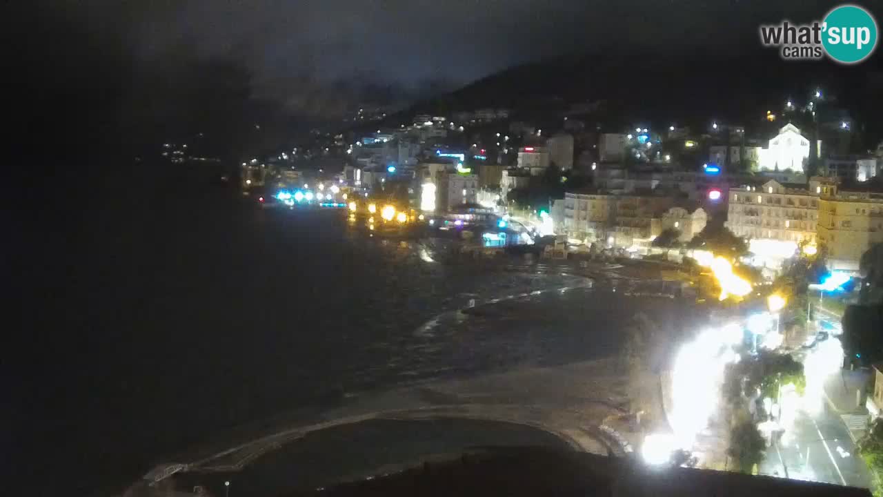 Opatija webcam – Panorama from the Hotel Milenij