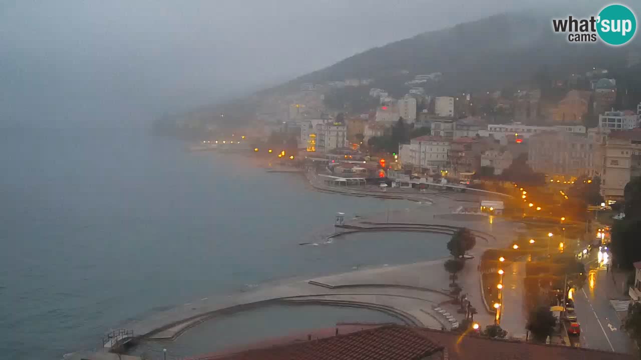 Opatija webcam – Panorama from the Hotel Milenij