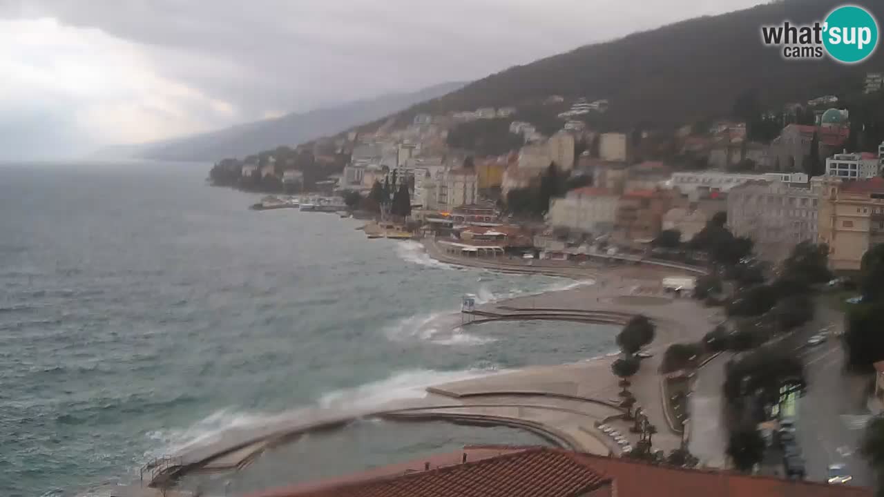 Opatija webcam – Panorama vom Hotel Milenij