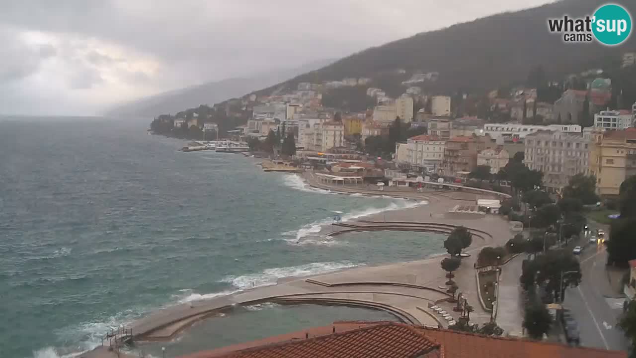 Opatija webcam – Panorama vom Hotel Milenij