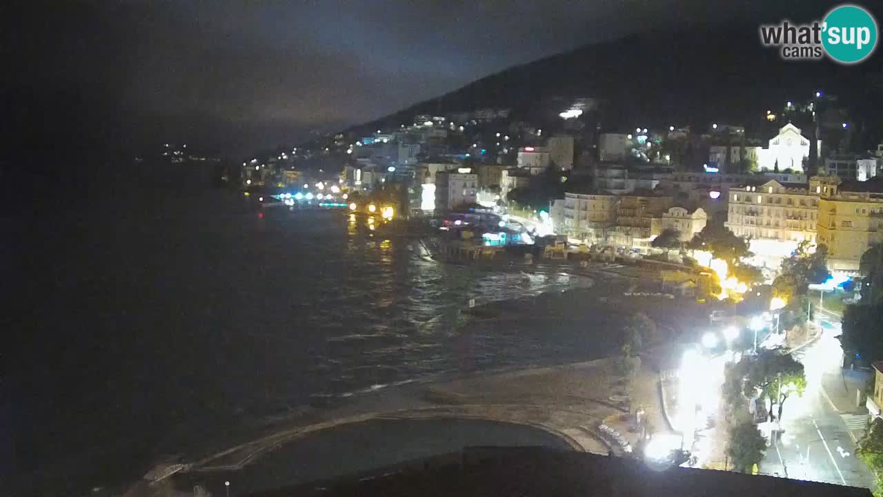 Opatija webcam – Panorama vom Hotel Milenij