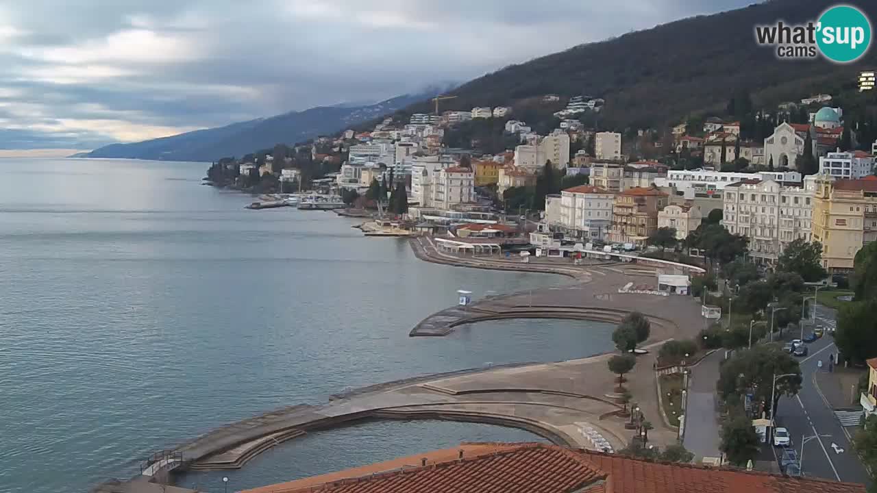 Opatija webcam – Panorama vom Hotel Milenij