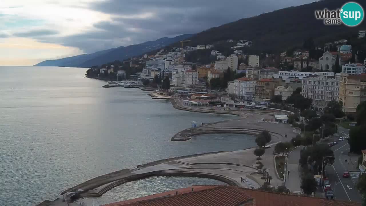 Opatija webcam – Panorama vom Hotel Milenij