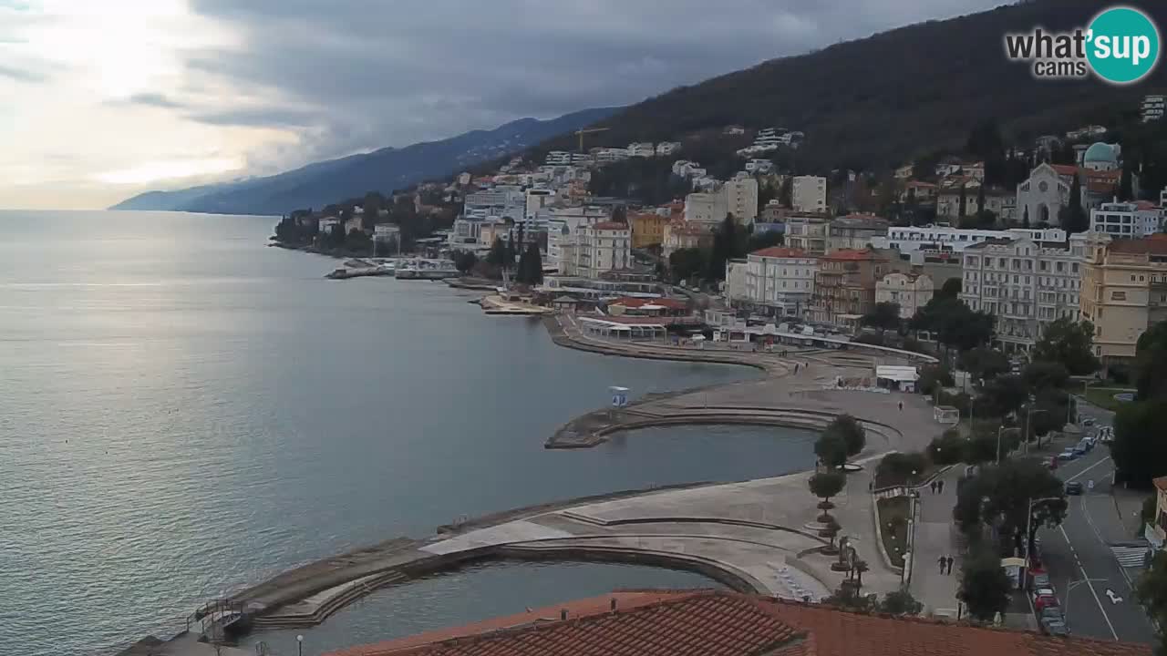 Opatija webcam – Panorama vom Hotel Milenij