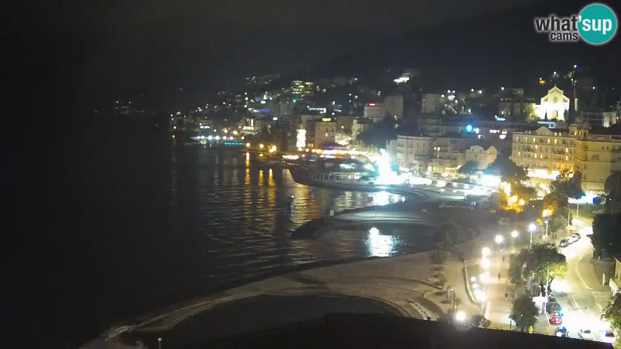 Opatija webcam – Panorama from the Hotel Milenij