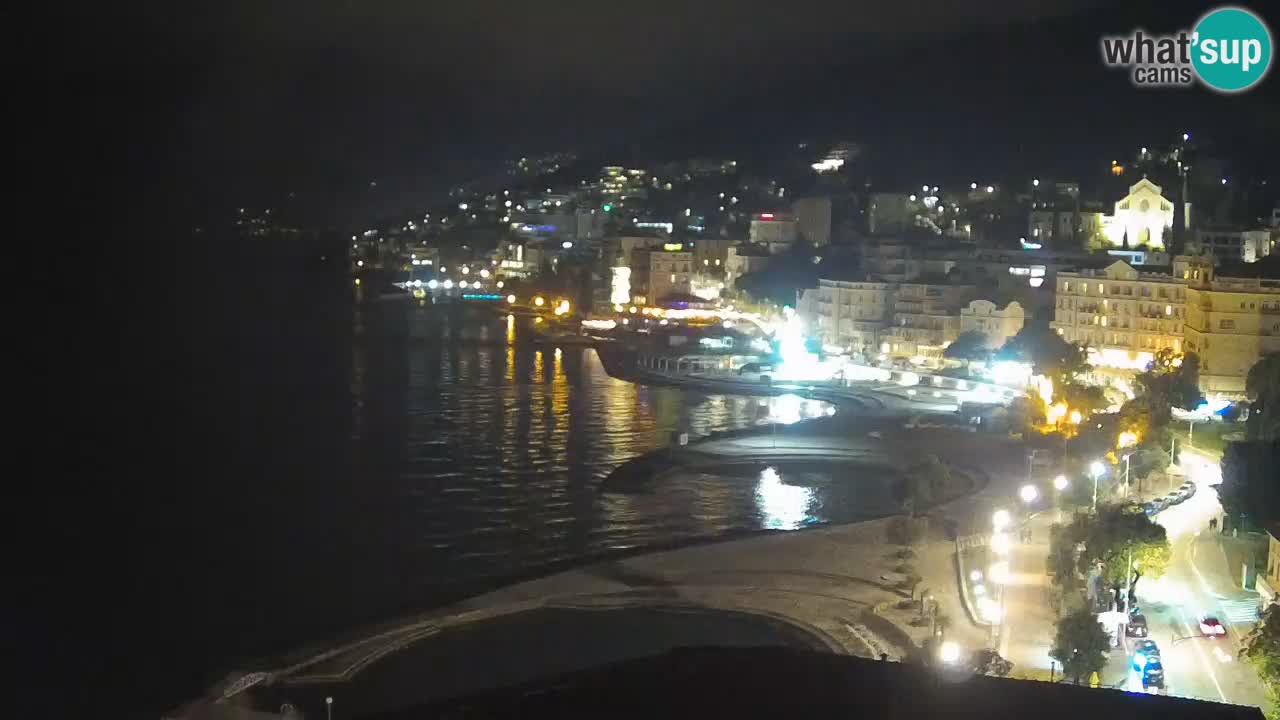 Opatija webcam – Panorama from the Hotel Milenij