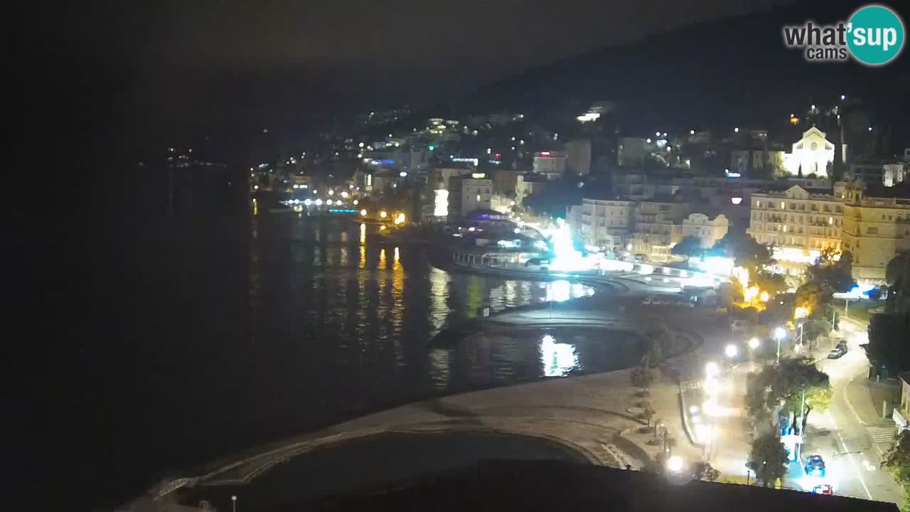 Opatija webcam – Panorama vom Hotel Milenij