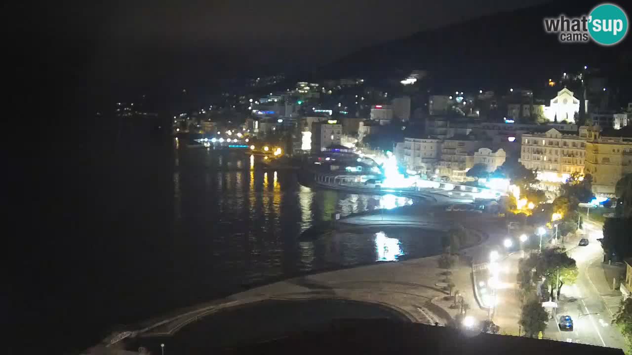 Opatija webcam – Panorama vom Hotel Milenij