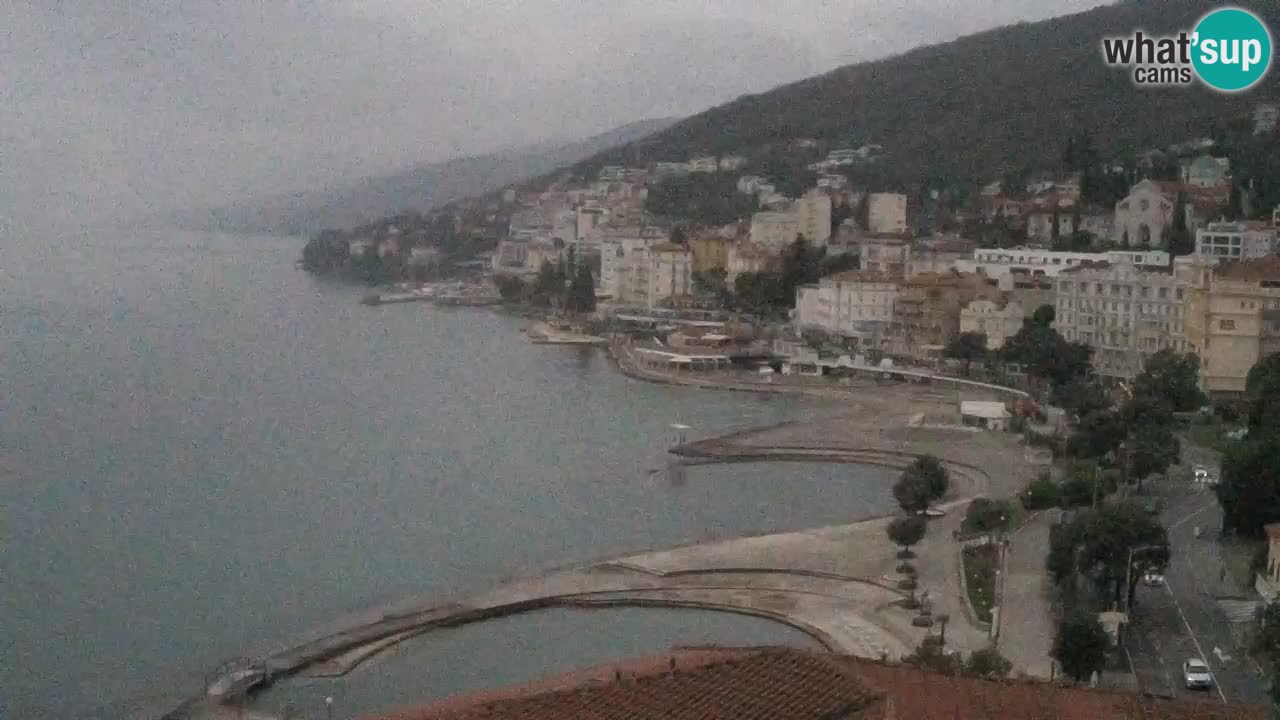 Opatija webcam – Panorama from the Hotel Milenij