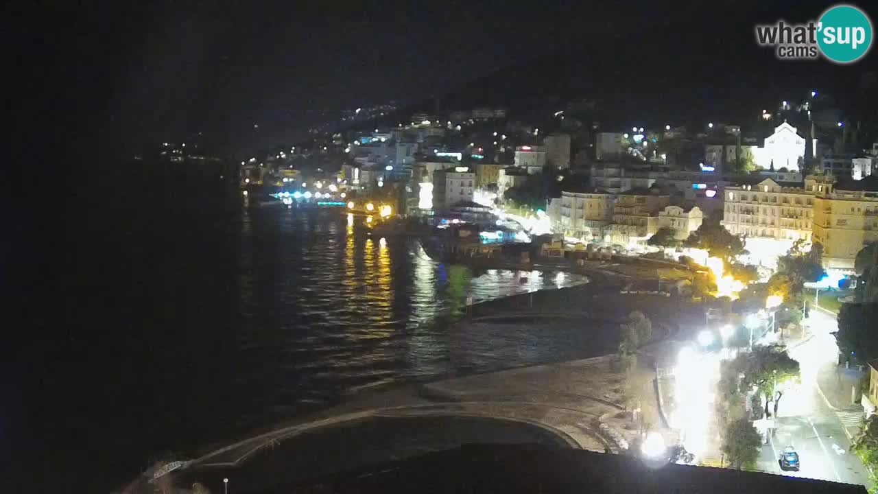 Opatija webcam – Panorama vom Hotel Milenij