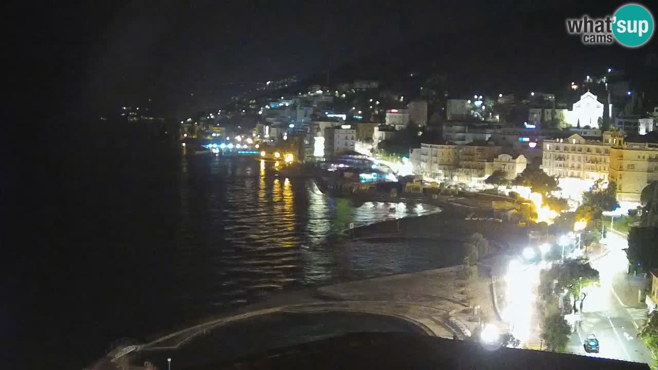 Opatija webcam – Panorama from the Hotel Milenij