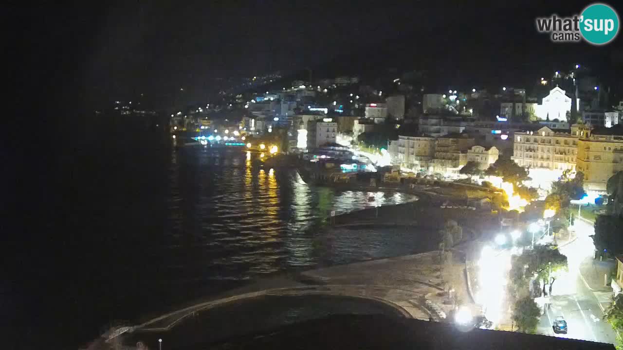 Opatija webcam – Panorama from the Hotel Milenij