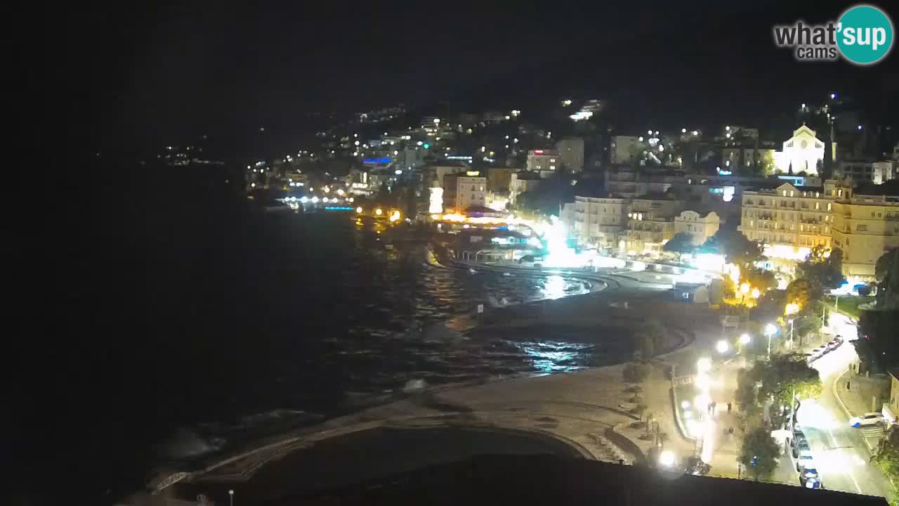 Opatija webcam – Panorama vom Hotel Milenij