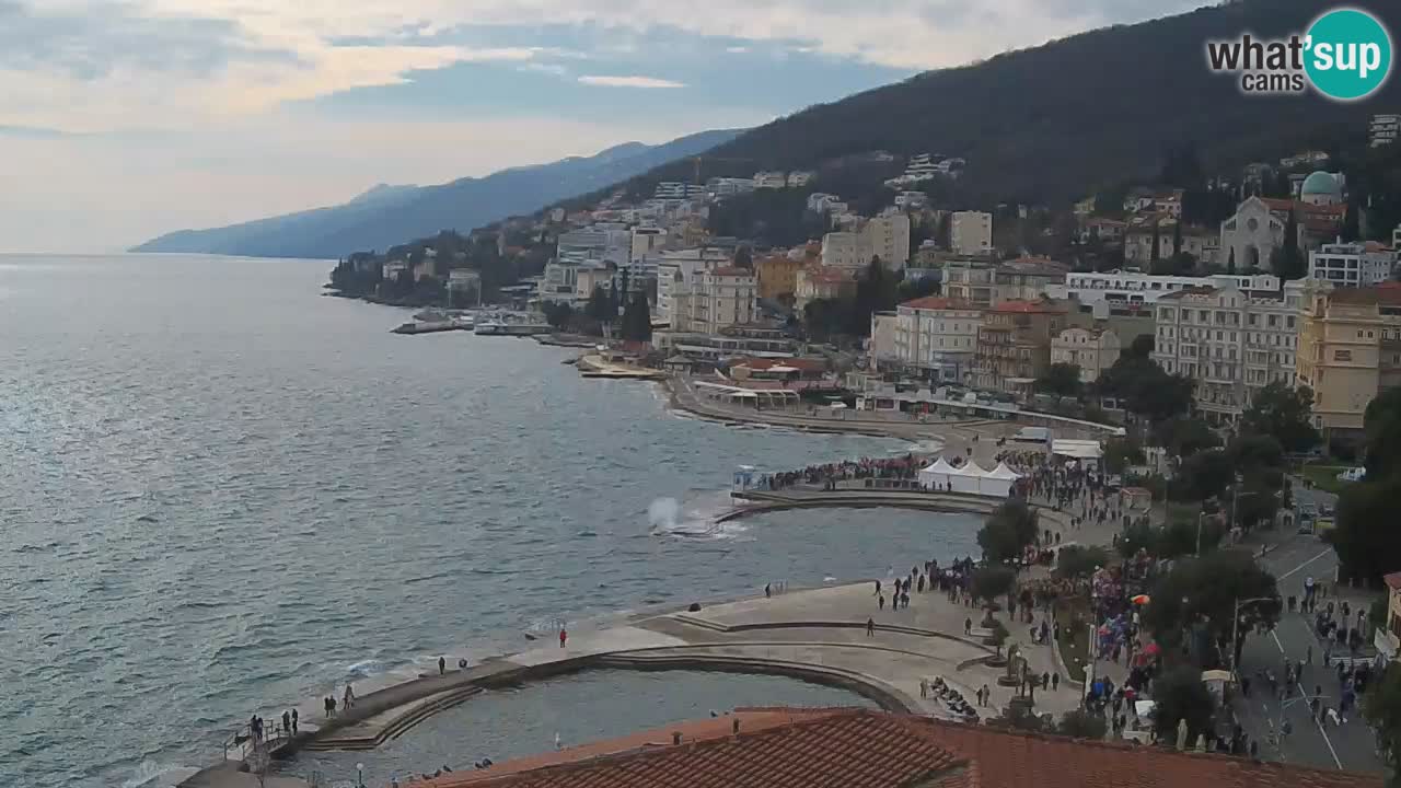 Abbazia webcam – Panorama dall’ Hotel Milenij