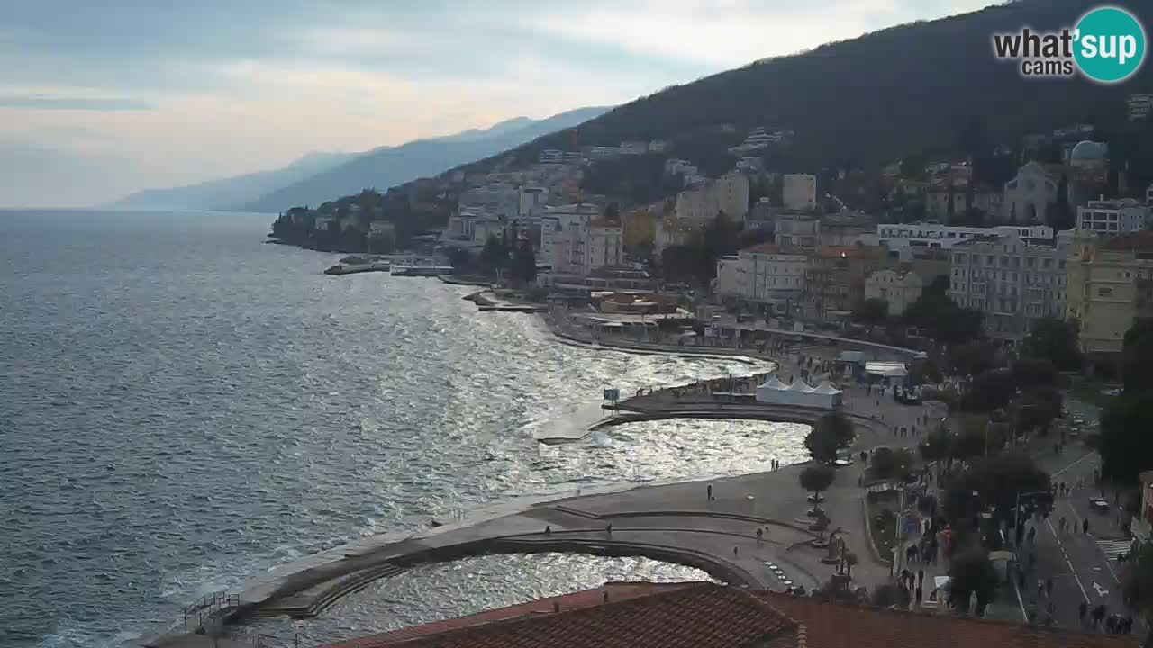 Opatija webcam – Panorama vom Hotel Milenij