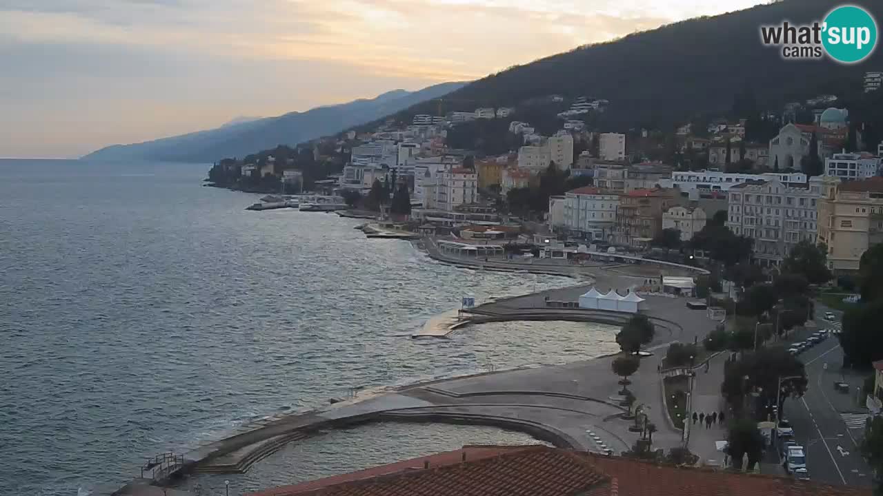 Opatija webcam – Panorama from the Hotel Milenij