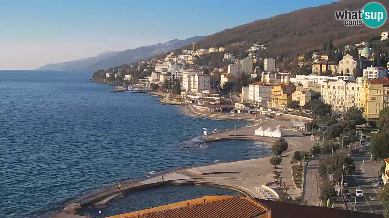 Abbazia webcam – Panorama dall’ Hotel Milenij