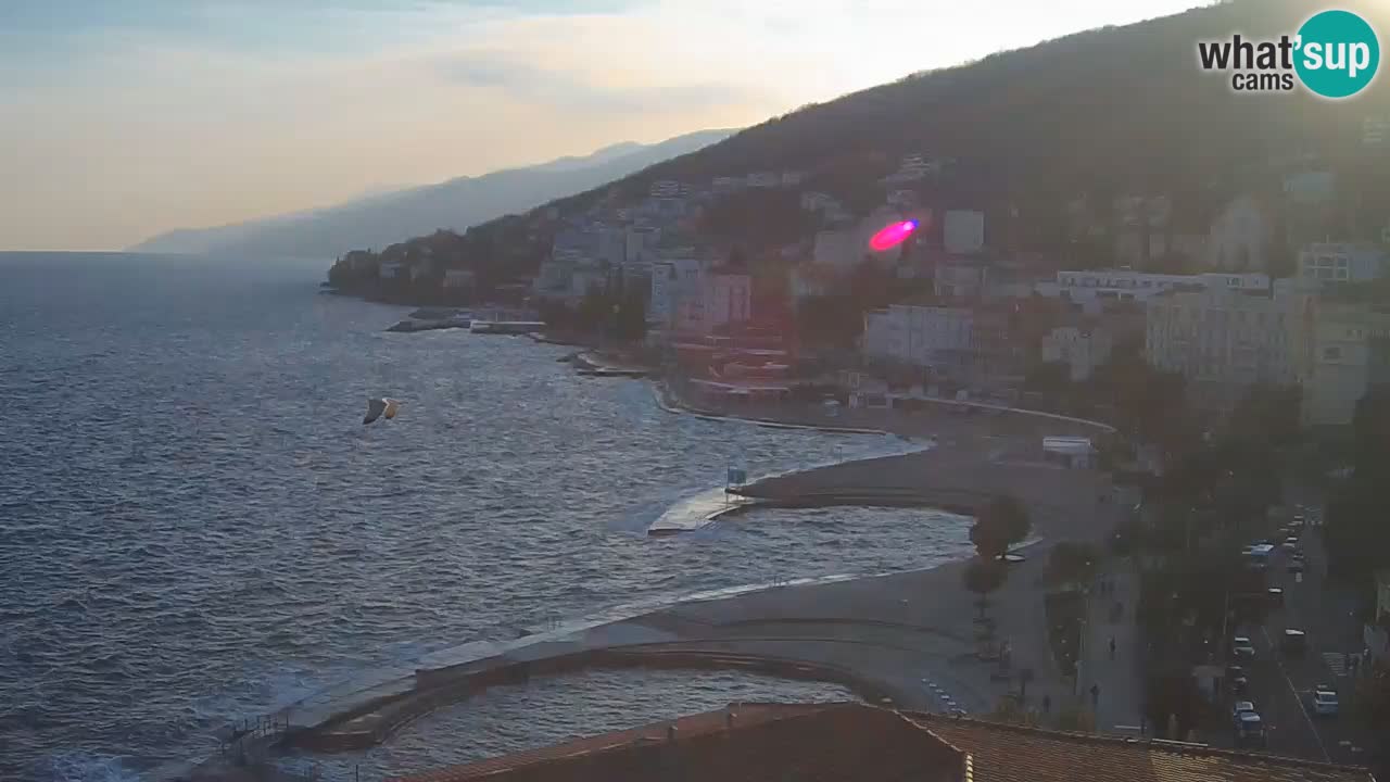 Opatija webcam – Panorama vom Hotel Milenij