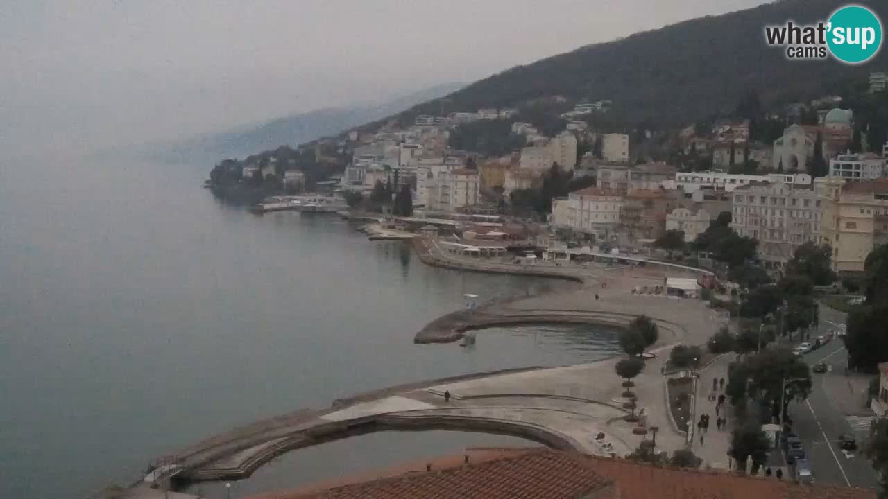 Opatija webcam – Panorama from the Hotel Milenij