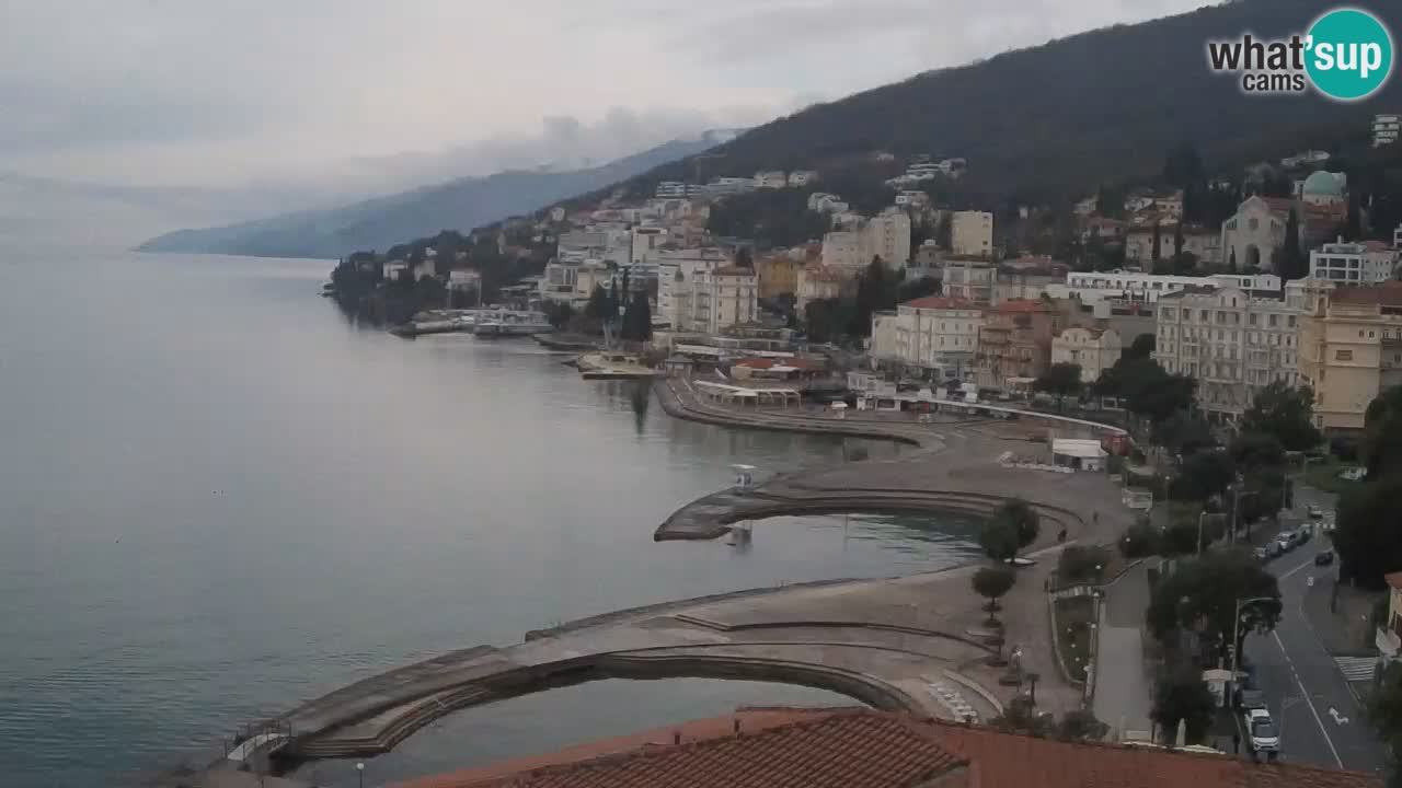 Opatija webcam – Panorama vom Hotel Milenij