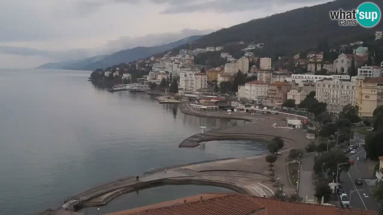 Opatija webcam – Panorama from the Hotel Milenij