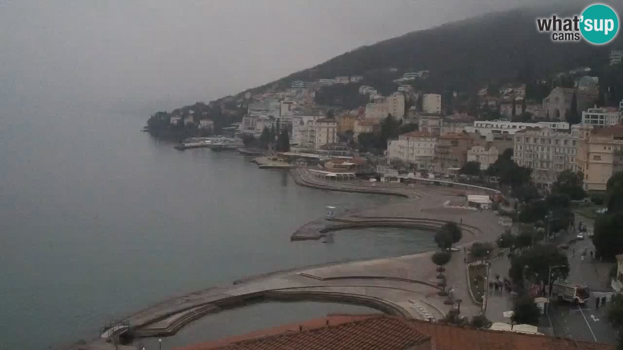 Opatija webcam – Panorama from the Hotel Milenij