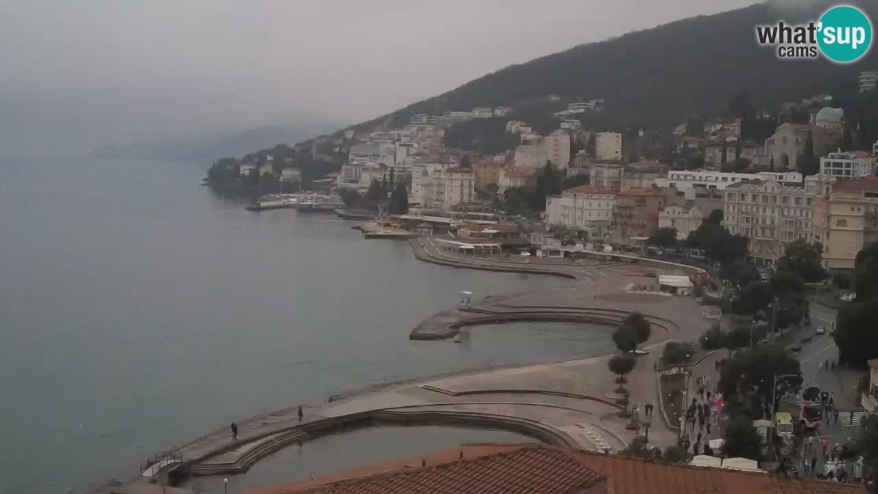 Opatija webcam – Panorama from the Hotel Milenij